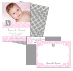 geometric pink and gray collage