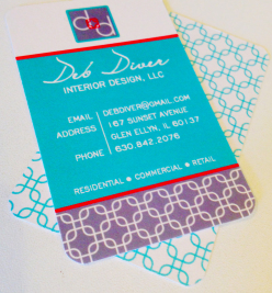 Custom designed business cards