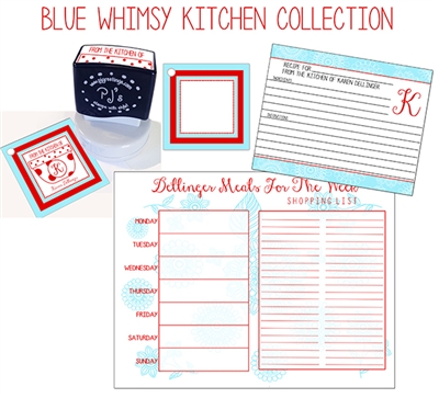 Kitchen Recipe & Planner Stationery Basket