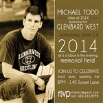 Graduation Announcement/Invitation - Half and Half