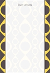 Geometric (Yellow & Gray) Note Paper with Acrylic Holder