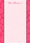 Shabby Chic Roses (Red) Note Paper with Acrylic Holder