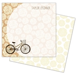 Antique Cruiser (Bicycle) Square Note Cards