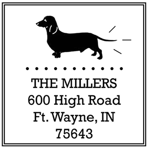 Dachshund Custom Ink Stamp